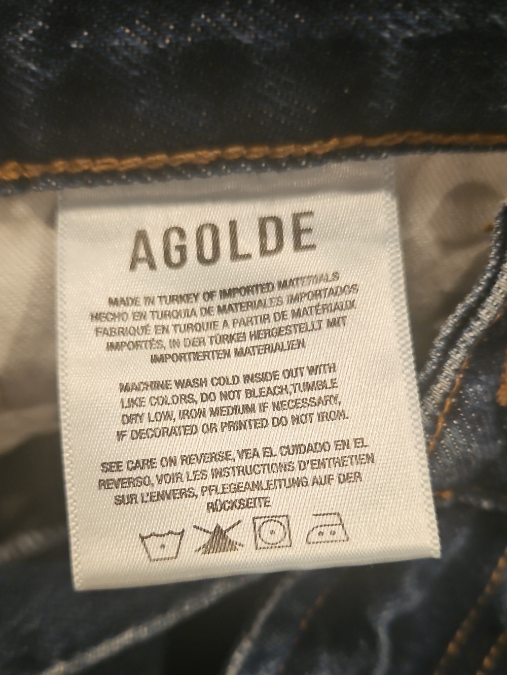 AGOLDE Gaia Denim Midi Skirt with Front Slit - Picture 8 of 12
